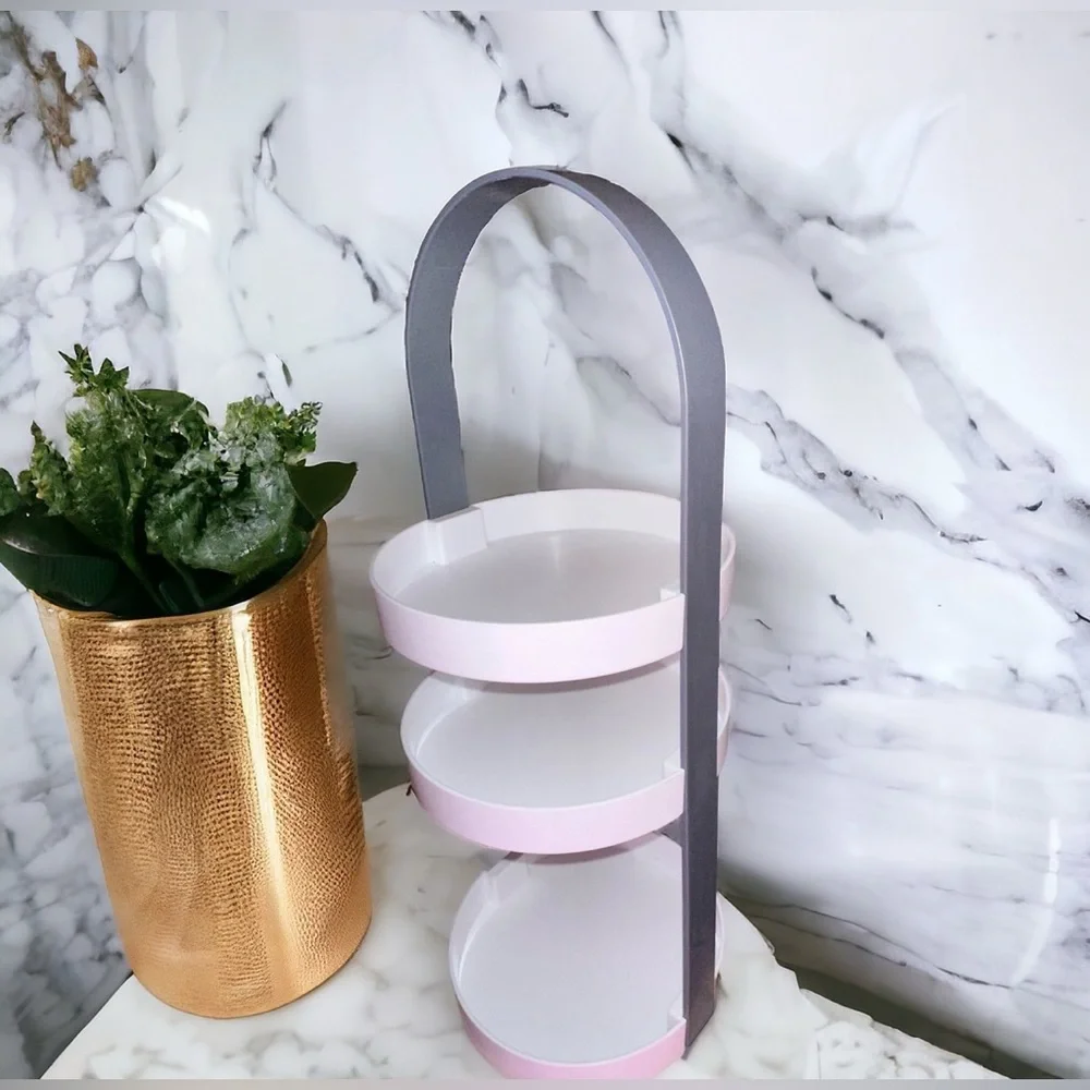 3 Tiered Cosmetic Makeup Skin Care Counter Top Vanity Storage Organizer